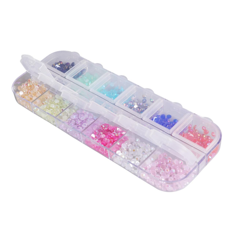 Nail Art Decorations with Shiny Nail Gems for Acrylic and Gel Nails, Multiple Shapes,  Shine
