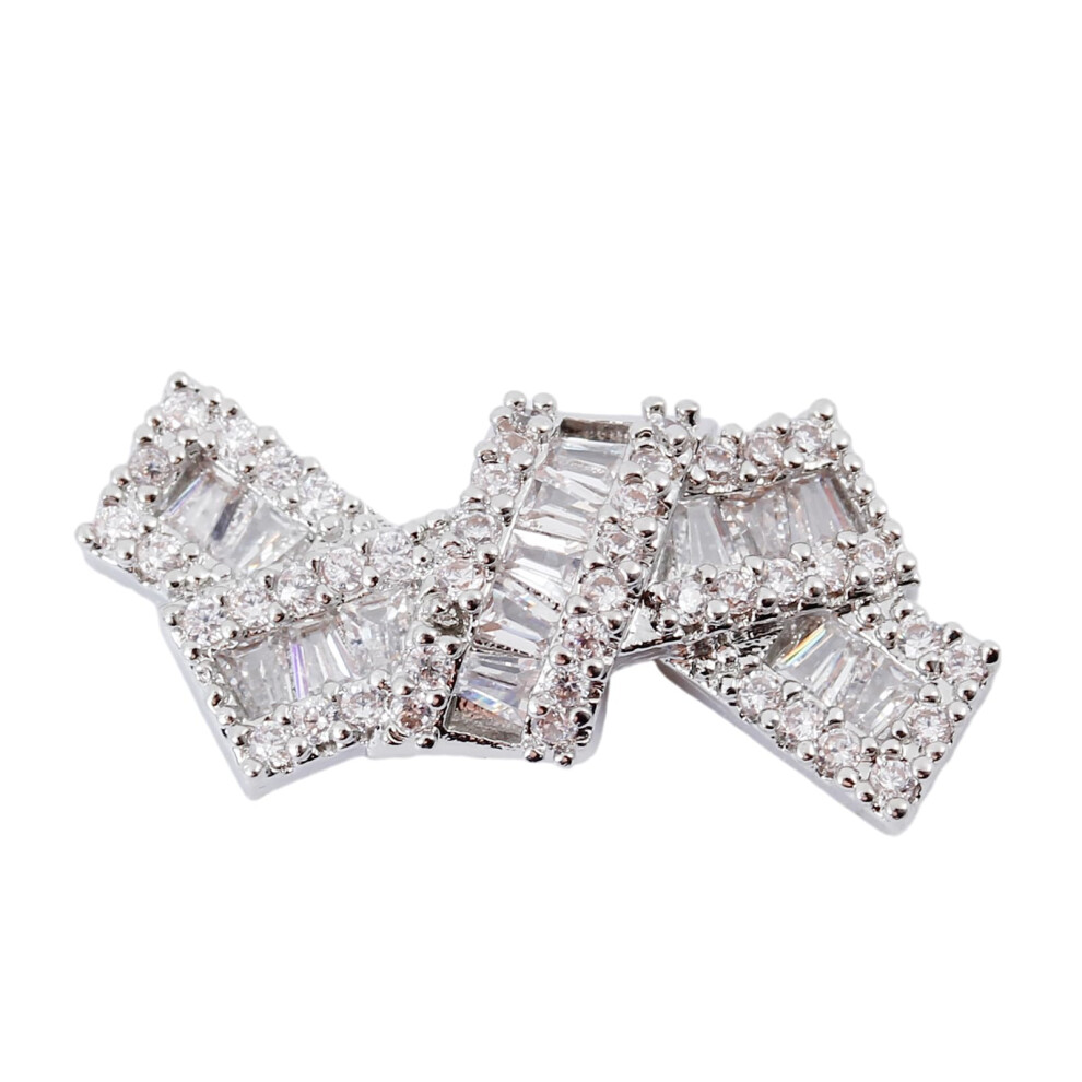 3D Nail Art Accessories with Sparkling Zircon Accents for DIY Manicures Salon and Home Use