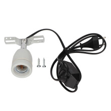 Reptile Lamp Holder with E27 Base, Adjustable Rotatable Ceramic and Metal Heat Light Fixture for Lizard Turtle Snake Habitat, 360 Rotation Lamp