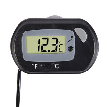 Durable Thermometer For Aquarium Terrarium Digital Fish Tank Water Reptile Thermometer With Large LCD Display Easy To Read Suction Cup Mount Submerge