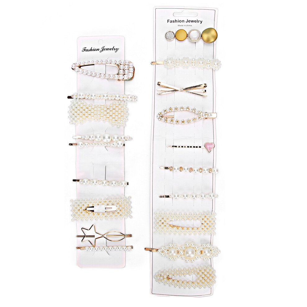 Glittering And Appealing Hair Accessories Exquisite Design Vintage Pearl Barrettes Handmade Hollow Flower Hair Clips French Hairpin Comfortable To We
