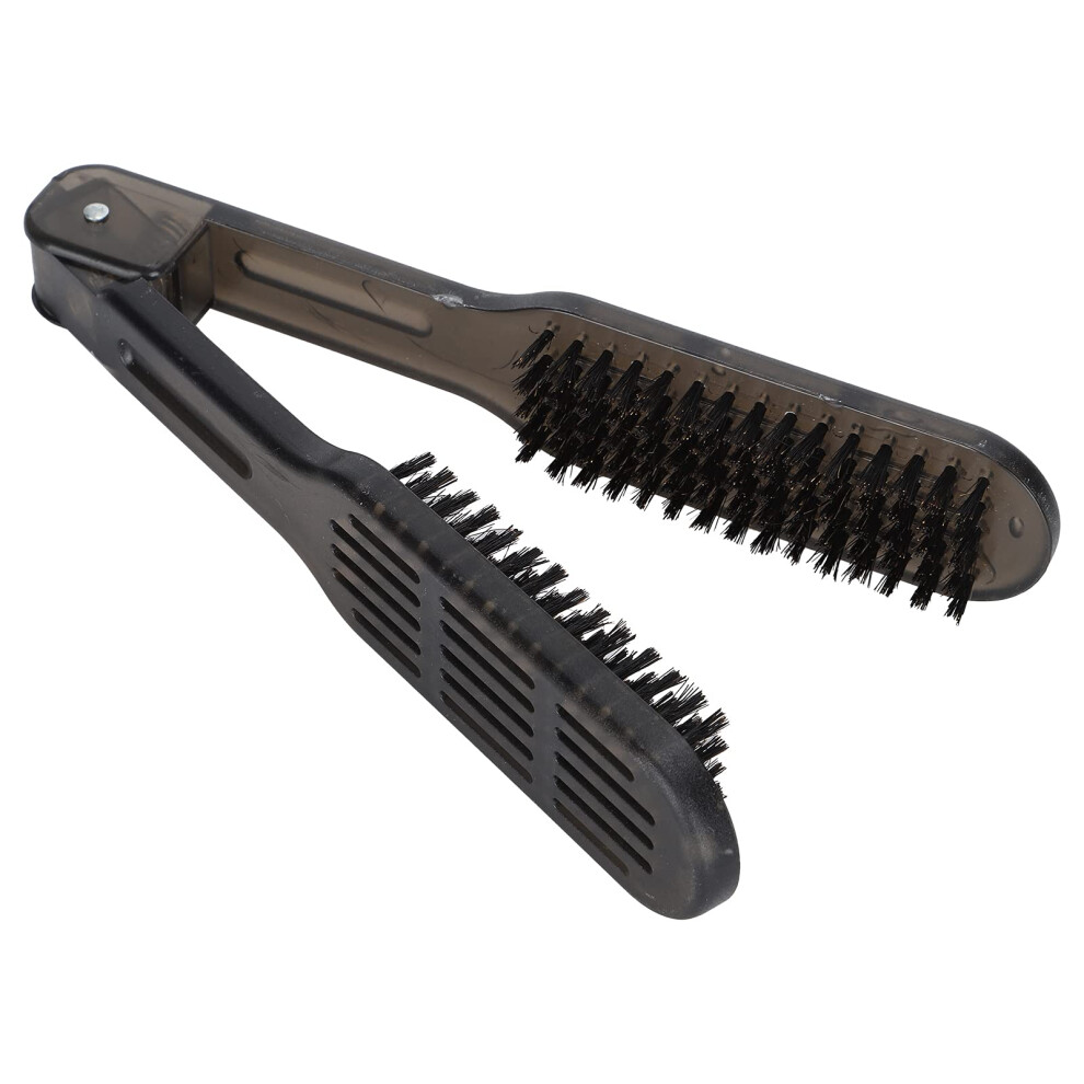 Hair Straightener Brush with Double Side Anti Static Bristles and Heat Resistant Design for Blowdrying