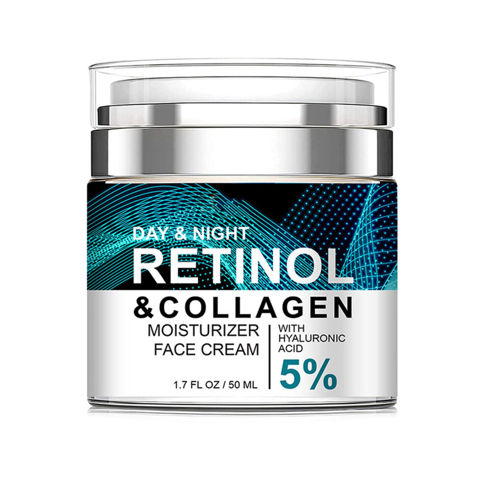 Cream Retinol Collagen Antiaging Face With 5% Hyaluronic Acid For Wrinkles, Firming And Hydration
