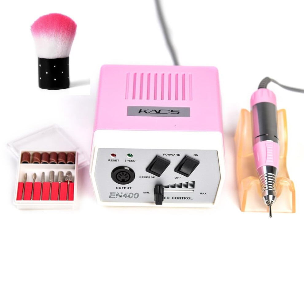 Professional Nail Drill Electric Nail File 30000 RPM for Acrylic Gel Nails with Dust Removal Brush