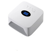 UV LED Nail Lamp 54W Wireless Rechargeable Nail Dryer for Gel Polish with AntiUV Gloves