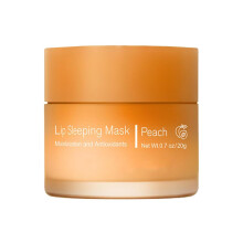 Lip Sleeping Mask Peach Flavor, Hydrating Lip Balm for Overnight and AntiChap Protection