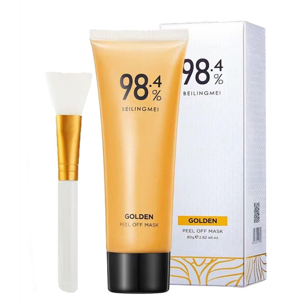 Gold 24K Peel Off Face Mask Antiaging Deep Cleansing Foil Facial Mask For Wrinkles 1 Set