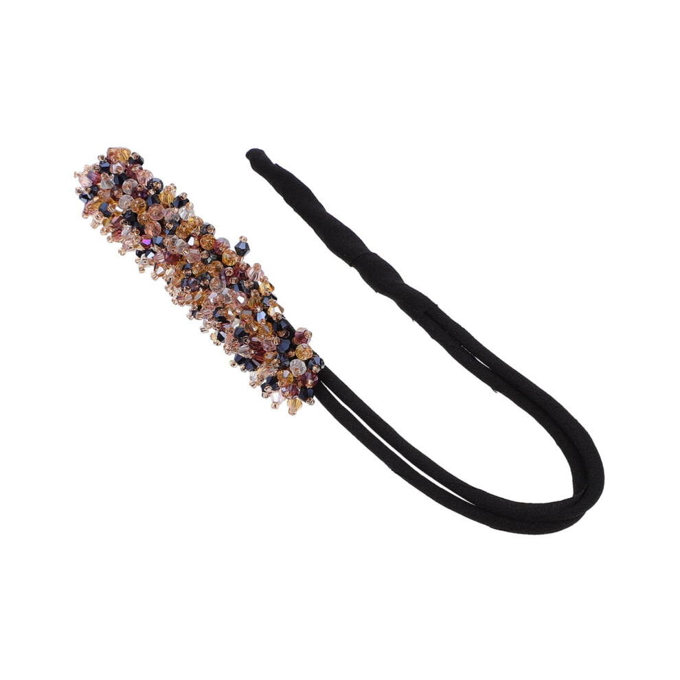 Crystal Hair Donut Bun Maker for Women, Quick Bun Styling Tool for Neat Elegant Look, Reusable