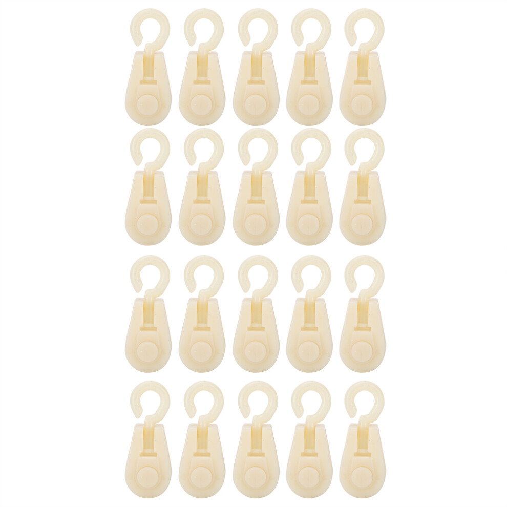 Plastic Pulley For Waterline System, Lightweight Nylon 360 Rotation Wire Rope Pulley Set Smooth Operation Farm Use Easy Installation Strong And Durabl 9147006171615