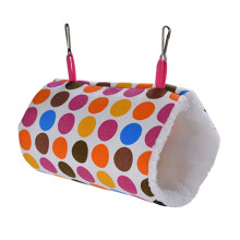 Hamac suspendu à motif léopard pour cage d'animaux de compagnie, lit hamac moelleux et chaud, matelas doux pour petits animaux et rongeurs.