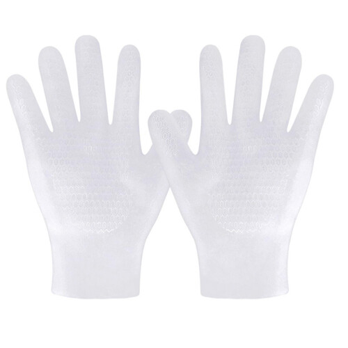 Moisturizing Gloves with Deep Hydration for Dry Hands, Reusable Silicone Spa Gloves for