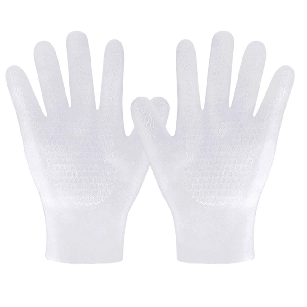 Moisturizing Gloves with Deep Hydration for Dry Hands, Reusable Silicone Spa Gloves for