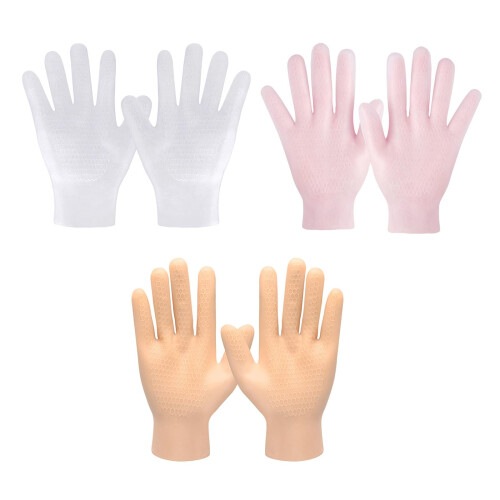 Moisturizing Gloves with Deep Hydration for Dry Hands, Reusable Silicone Spa Gloves for 1