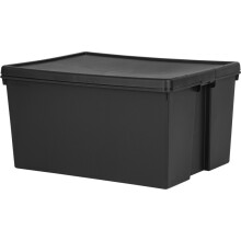 Wham 150L Recycled Heavy Duty Black Storage Box