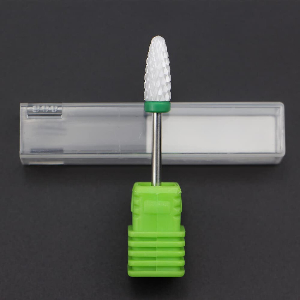 Ceramic Nail Drill Bit 2.35mm G3 White Manicure Milling Cutter Precision Nail Art Tool