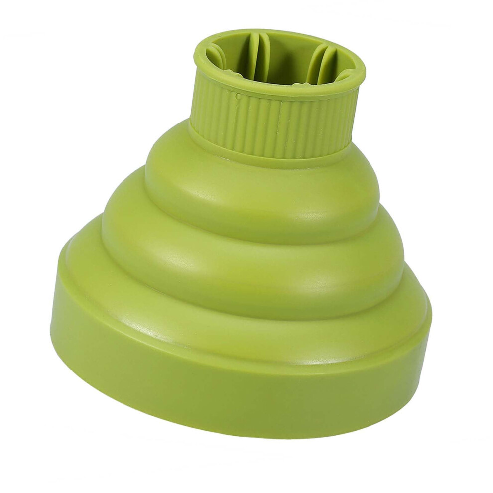 Foldable Hair Dryer Diffuser Attachment with Even Heat Distribution for Travel, Green, 5 Colors
