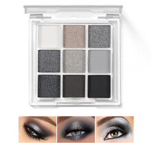 AFGHOUZ 9 Color Eyeshadow Palette Smoky Eye Makeup Shimmer Matte Waterproof LongLasting