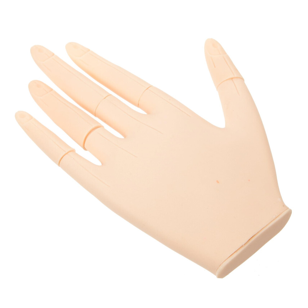 Realistic Silicone Nail Practice Hand with Flexible Fingers and Durable Reusable Design