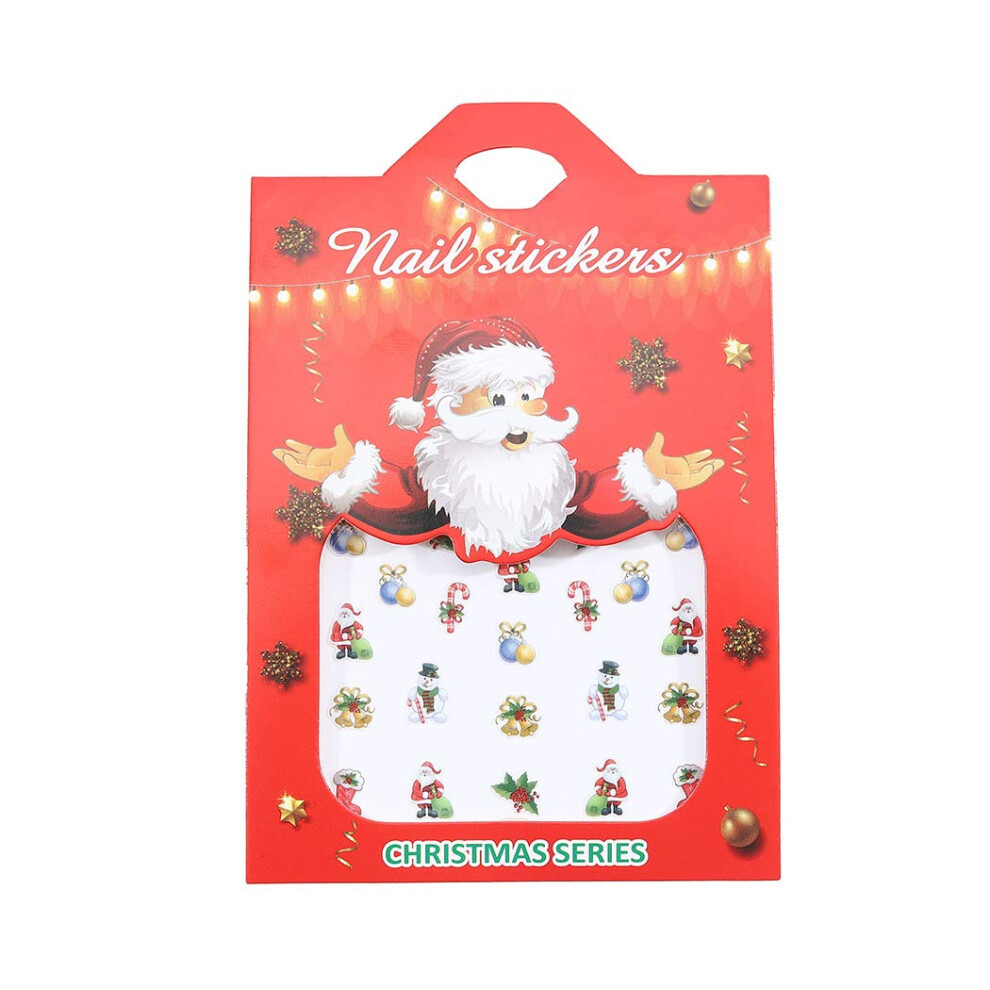 Nail Polish Stickers 30 Sheets SelfAdhesive Christmas Nail Wraps Full Decals with Manicure Files