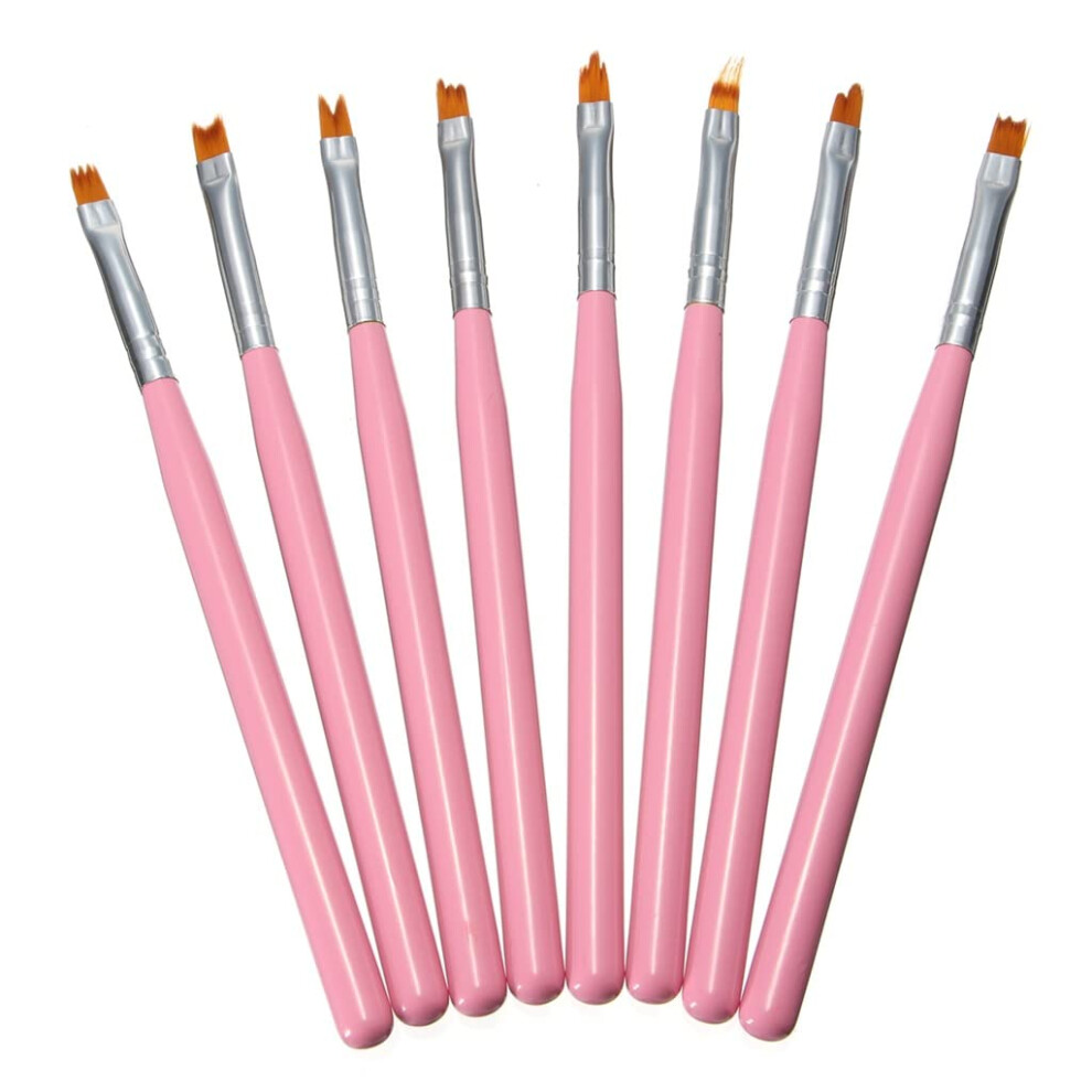 Nail Art Brush Set with Precision Detailing Tip for French Manicure and Gel Nail Painting