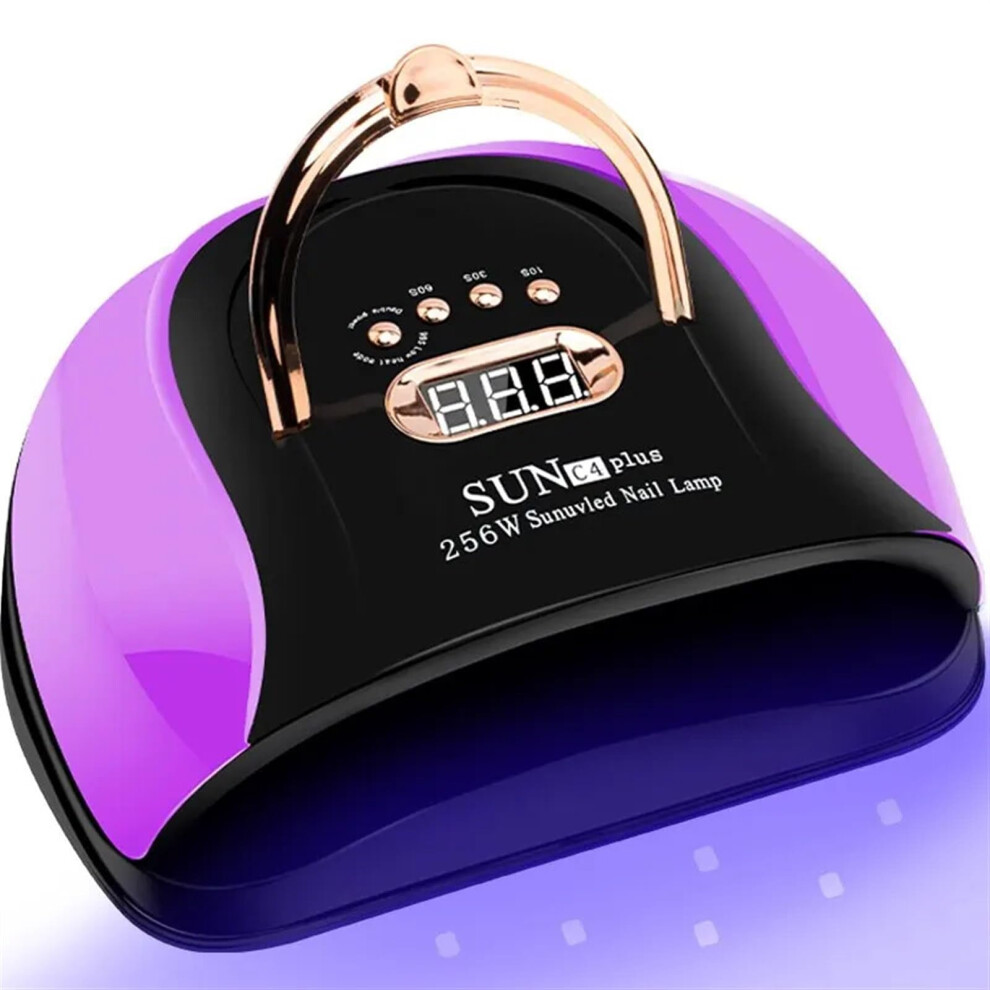 Light Uv Led Nail Lamp With 57 Leds For Fast Gel Polish Curing, Timer And Auto Sensor For Salon Use