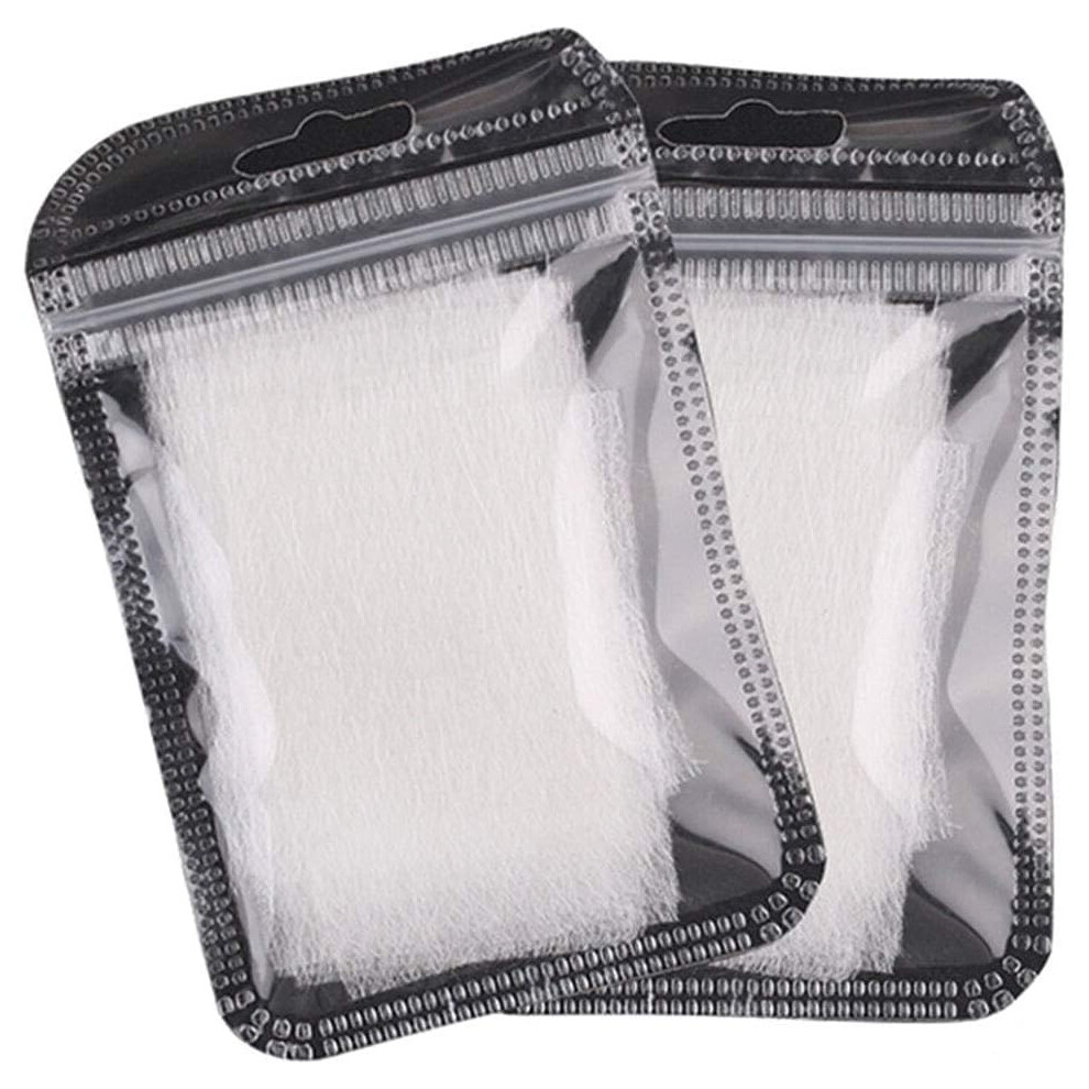 White 20Pcs Fiberglass Nail Extension Kit With Shape Clips For Nail Break And Natural Finish