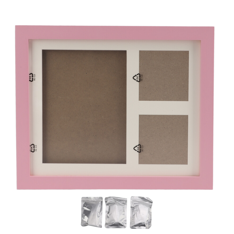 Handprint Keepsake Kit Memory Photo Frame Milestone Photo Frame Premium Wood Material Pet Pawprints Frame Elegant Wood Style Decoration