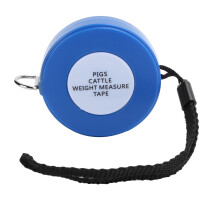 Durable Animal Girth Tape Measure, High-Quality PVC Retractable Weight Estimation Tool with Pig and Cattle Size Charts, Multifunctional Weight Measuri