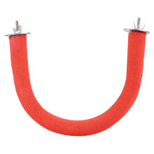 Posatoio per uccelli con superficie ruvida, bastoncino per affilare le zampe dei pappagalli, design a forma di U, materiali atossici, accessori per