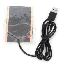 Varmepude til krybdyr, kulfibervarmepude til krybdyr med konstant temperatur, USB-varmefilm til krybdyr, padder og små kæledyr