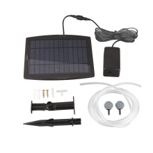 Aerador solar ecológico para lagos, bomba de ar movida a energia solar com painel de ângulo ajustável, aerador de lago multifuncional compatível