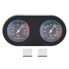 Accurate Readings Digital Hygrometer Thermometer Indoor Outdoor Temperature Humidity Meter Fast Response Fahrenheit Celsius Conversion Mini Round
