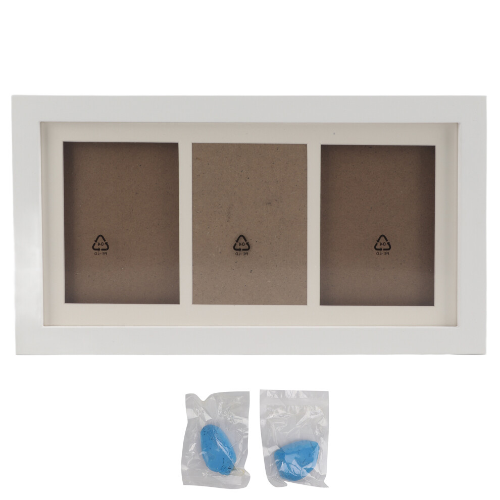 Baby Handprint Footprint Frame Non Toxic Ink Pad Keepsake Frame Cherish Every Little Detail Stylish Keepsake Frame With Real Glass Wood Frame For Nurs