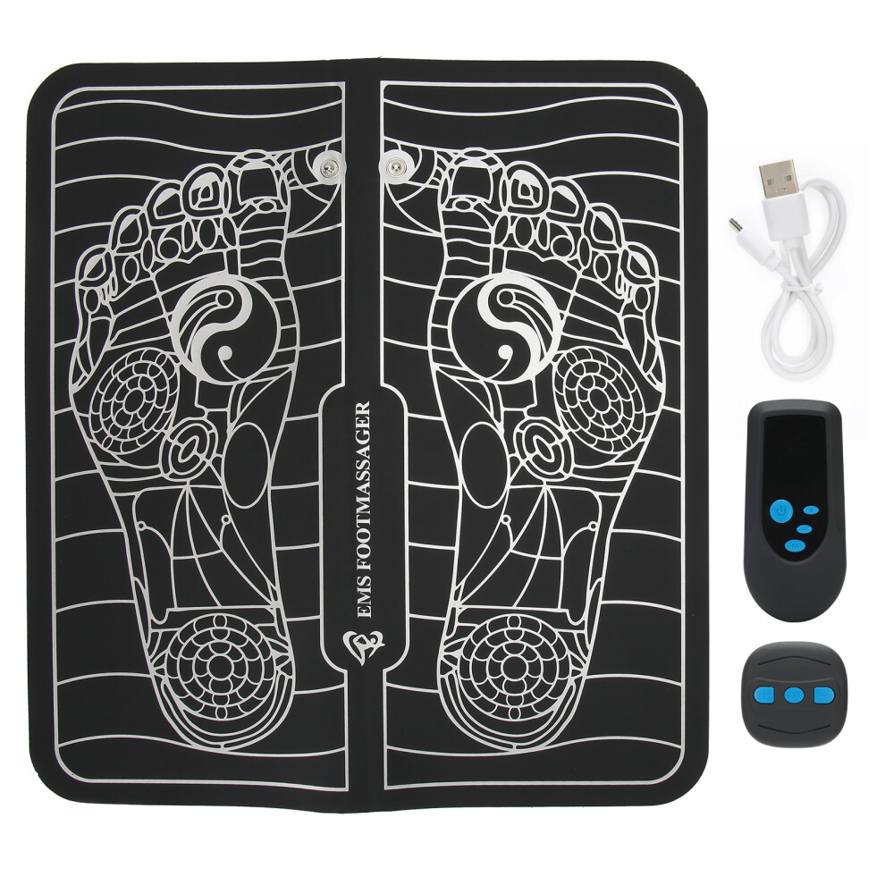 Soothing Comfort Circulation Improvement Portable Rechargeable Ems Technology Foot Pain Relief For Home, 6 Modes 15 Strength Levels (Overheating