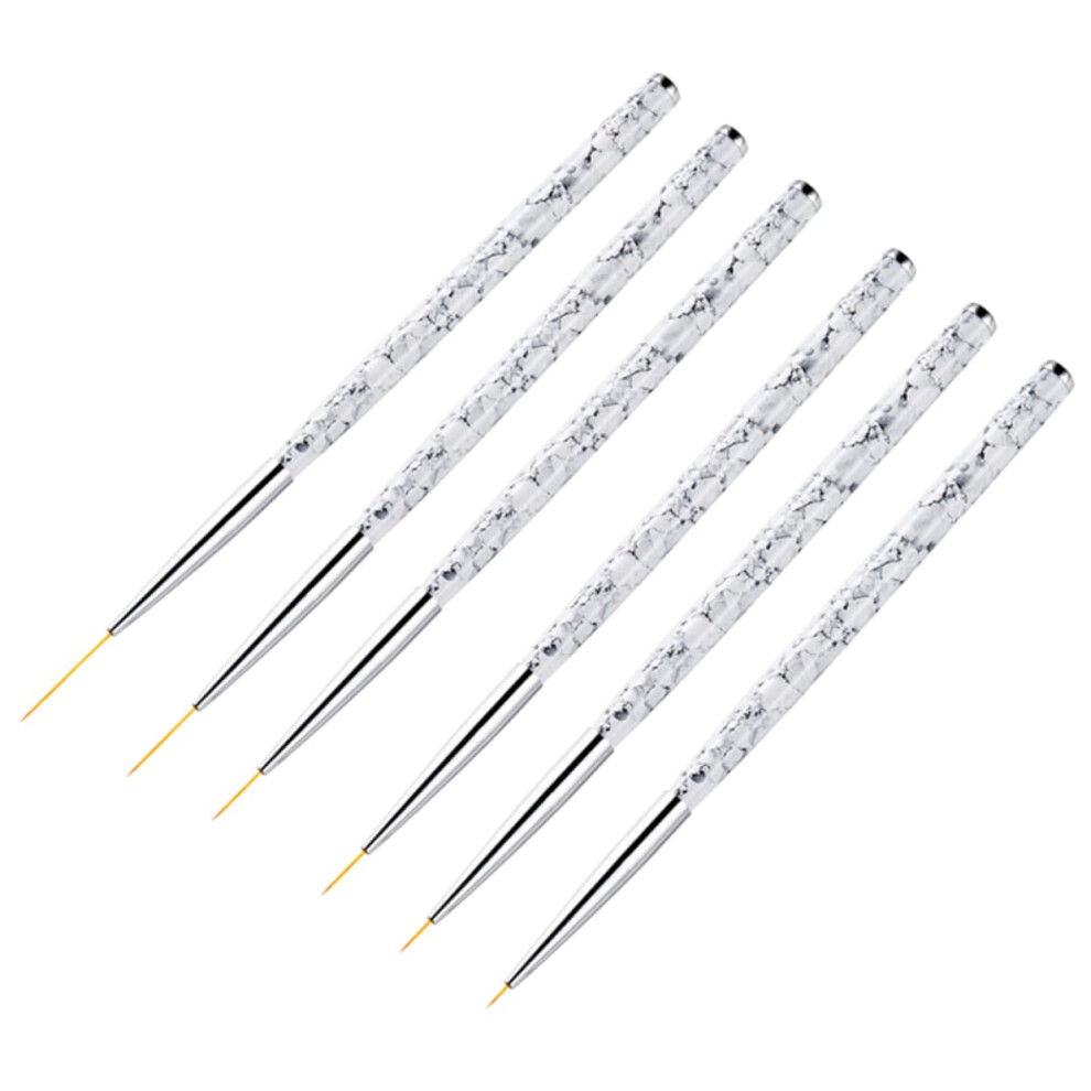 3pcs Professional Nail Art Brushes Set for Precise Detail Painting and Manicure Design