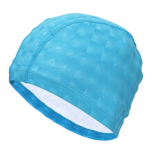Fashionable Sports Headwear High Elastic PU Swimming-Lake blue