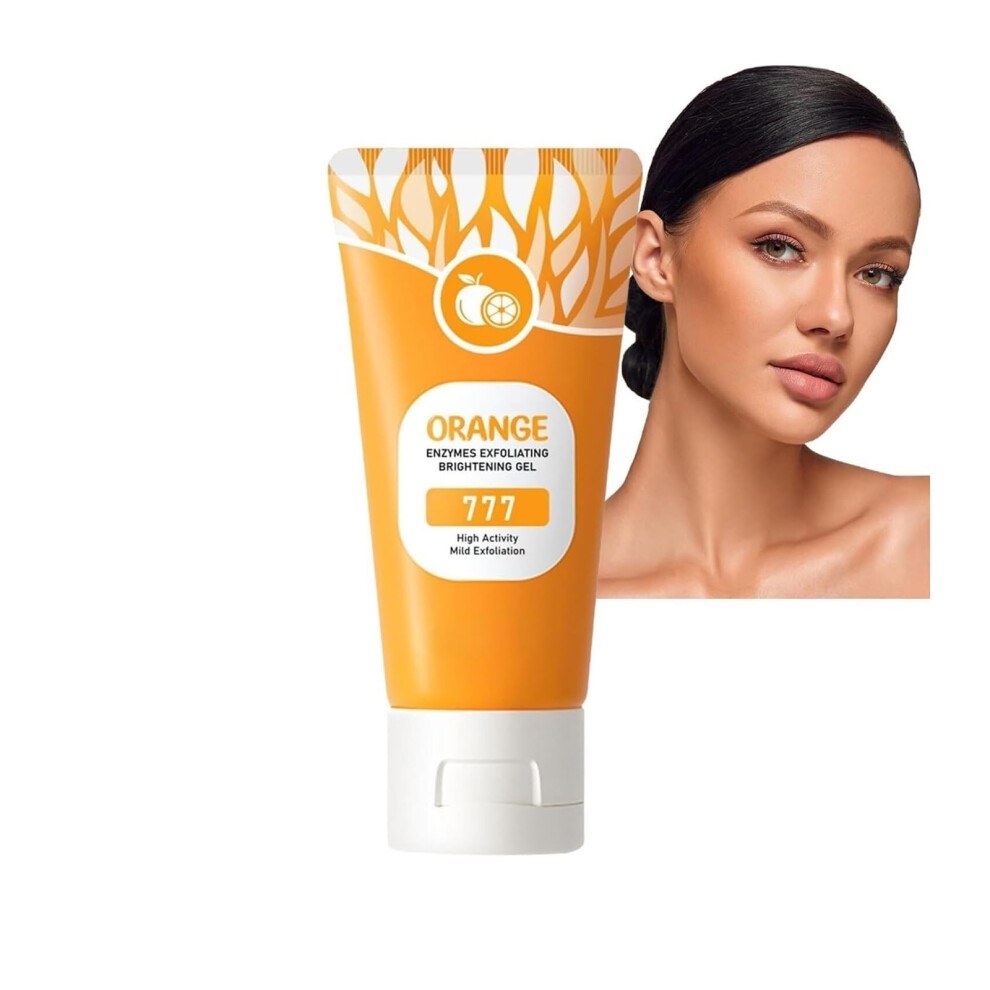 Orange Peeling Gel For Face And Body, Brightening And Moisturizing Exfoliating Scrub, Gentle Dead Skin Removal 1 Pc
