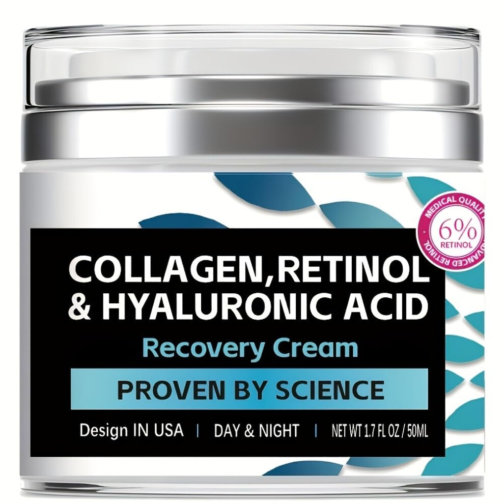 Cream Face Moisturizer With Collagen And Retinol For Firming Face Neck And Dã©Colletã© 1.7 Fl Oz