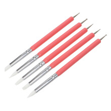 Nail Art Brush and Dotting Tool Set 5pcs DualHead Gel Nail Brush Kit for Precision Manicure