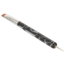 DualEnded Nail Art Brush and Dotting Tool for Manicure with Ergonomic Grip and Precise Control