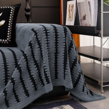 (Off White, 3 Seater) Plush Sofa Cover, 1 Count Soft Comfortable Sofa Towel, Couch Protector for Home Living Room Bedroom Hotel Dormitory Decor,