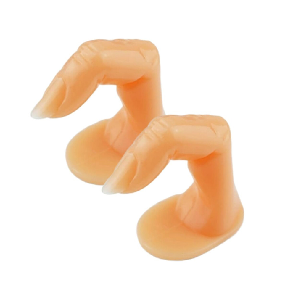 15pcs Rubber Nail Practice Fingers Set for Beginners, Realistic Manicure Training Tools