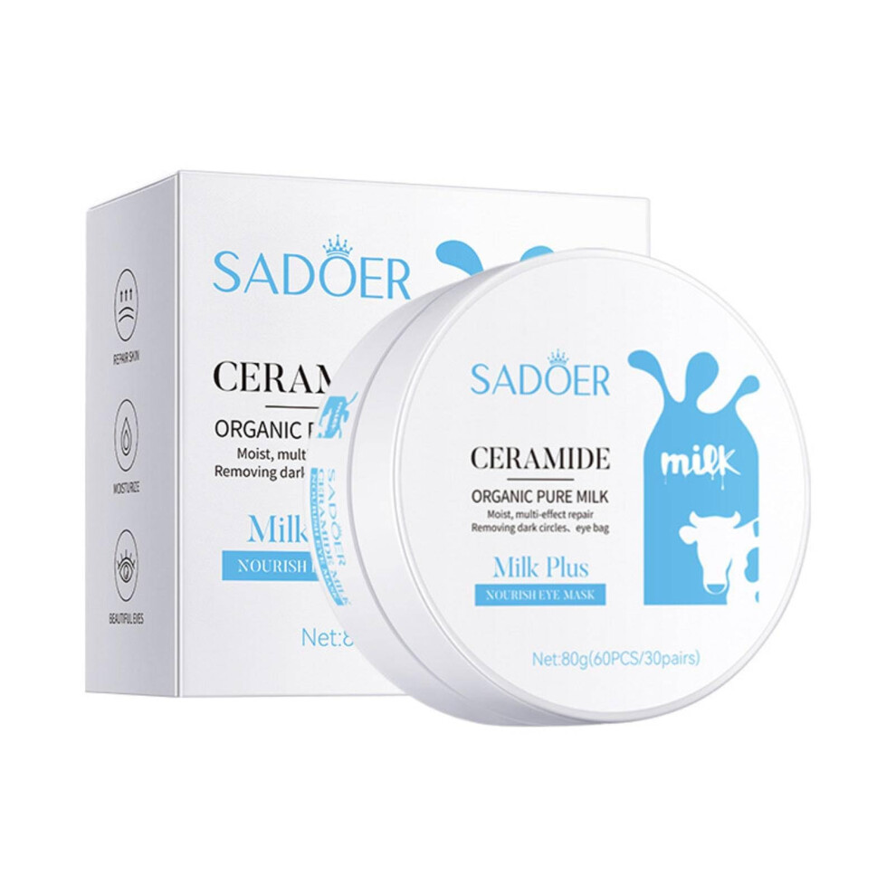 Dark Aloe Vera Collagen Eye Masks 60Pcs For Circles Puffiness Wrinkles Hydrating Undereye Patches