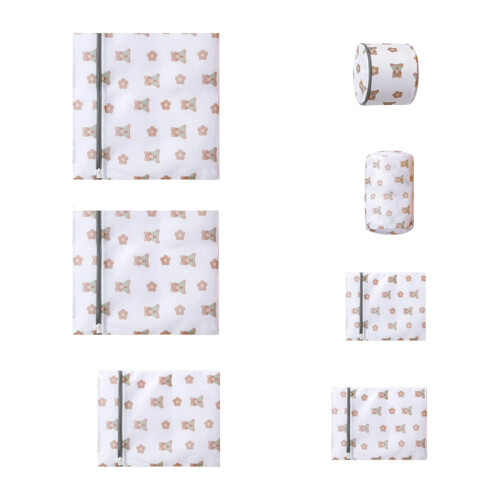 Washing Machine Safe Mesh Bag Thickened Zippered Laundry-bear