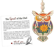 Hanging Decoration Owl Theme Suncatchers For Outdoor Indoor Room