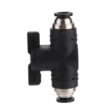 Supapă pneumatică de control al debitului de aer, prin împingere pentru a conecta montajul, durabil, comutator rapid pornit-oprit pentru acvarii,