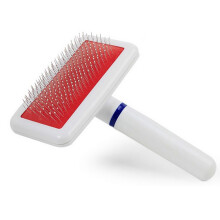 Ferramenta de higiene para animais de estimação com botão de limpeza de um clique, escova removedora de pelos suave para a pele de cães e gatos,