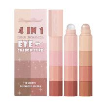 Eyeshadow Stick and Pencil Set, 8 Colors Glitter, Creamy LongLasting  Pigmented Formula