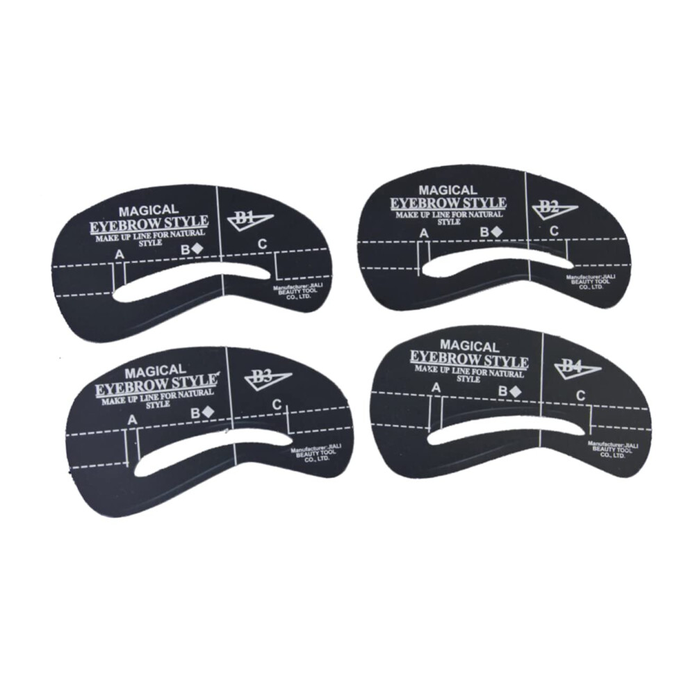 Eyebrow Stencil Set 24 Unique Shapes Reusable Templates for Precise Symmetrical Brow Shaping