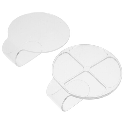 2pcs Makeup Mixing Palette with Easy Clean Surface for Foundation Eyeshadow Lipstick